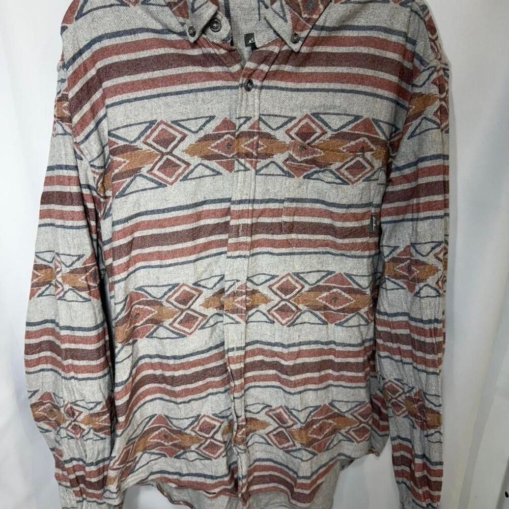 Eddie Bauer Men’s XXl Colorful Aztec Long Sleeve Collared Shirt
